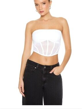 Bratz x Forever21 Cropped Corset Tube Top Size S